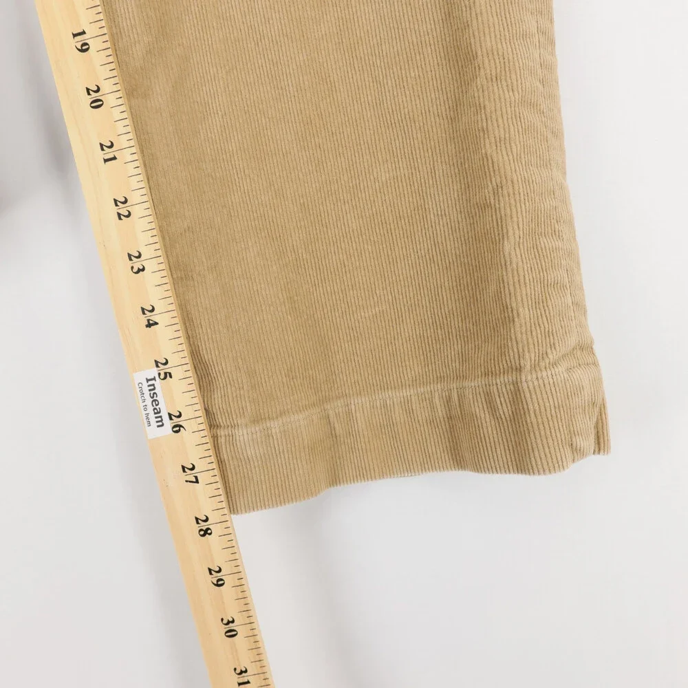 Polo Ralph Lauren Pants Mens 31x30 Tan Corduroy Classic Fit Stretch Flat Front